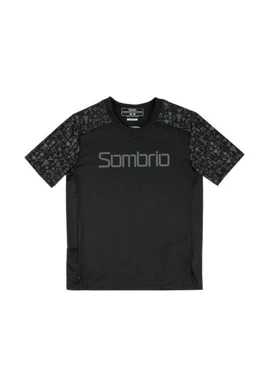 Sombrio Spur 2 Short Sleeve MTB Jersey - Mushroom Black Mushroom Black X-Small 
