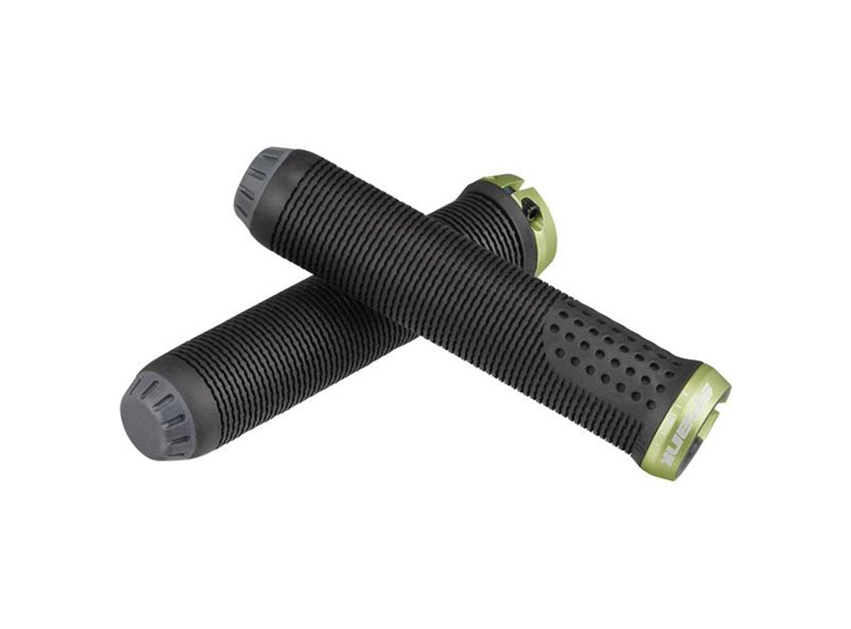 Spank Spike Grips 30 - Black-Green Black - Green  