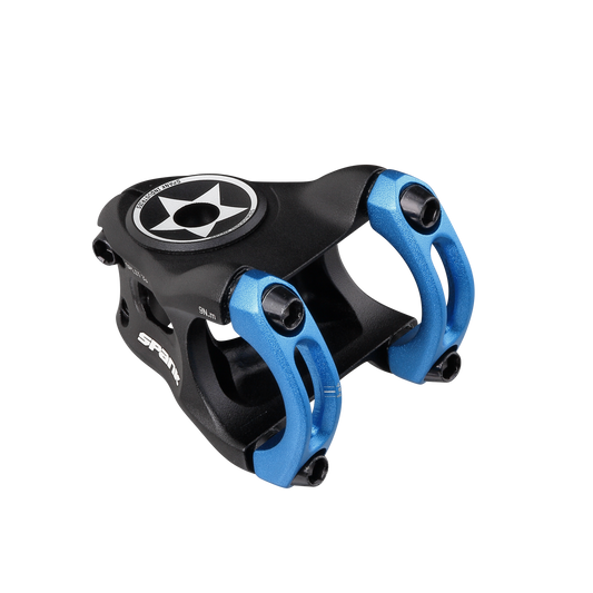 Spank Split 31.8 MTB Stem - Blue Blue 1.1/8" 33mm