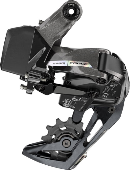 SRAM Force XPLR AXS D2 12 Spd Rear Derailleur - Unicorn Gray-Laser Foil