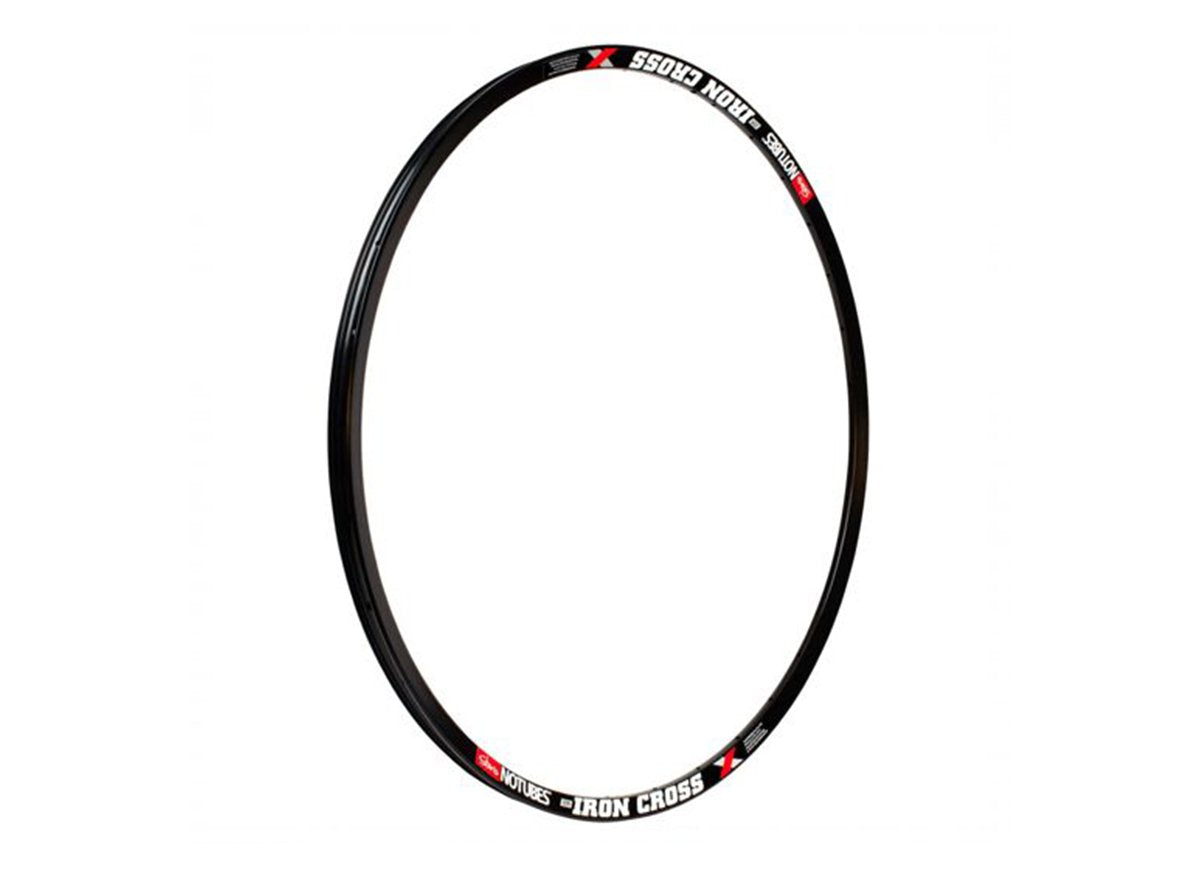 Stans No Tubes ZTR Iron 700c Cross Disc Road Rim - 32h - Black Black  