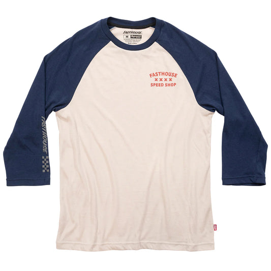 Fasthouse Swift Raglan Tech Tee - Mignight Navy-Cream