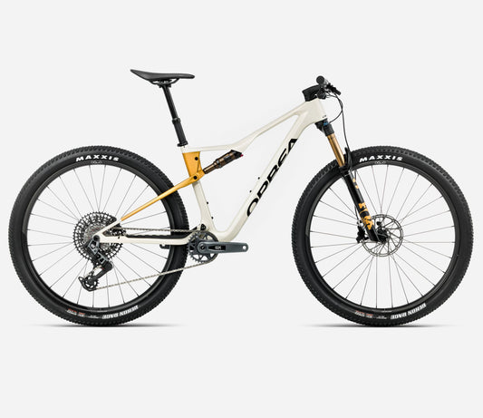 Orbea Oiz M10 AXS 29 - Ivory White-Bumblebee Yellow - 2026