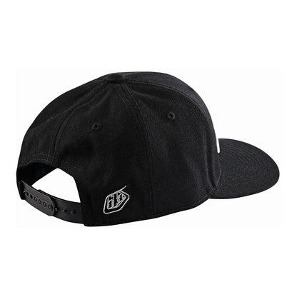 Troy Lee Designs Signature Curved Snapback Hat - Black