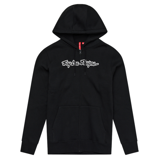 Troy Lee Designs Zip Up Hoodie - Signature Black