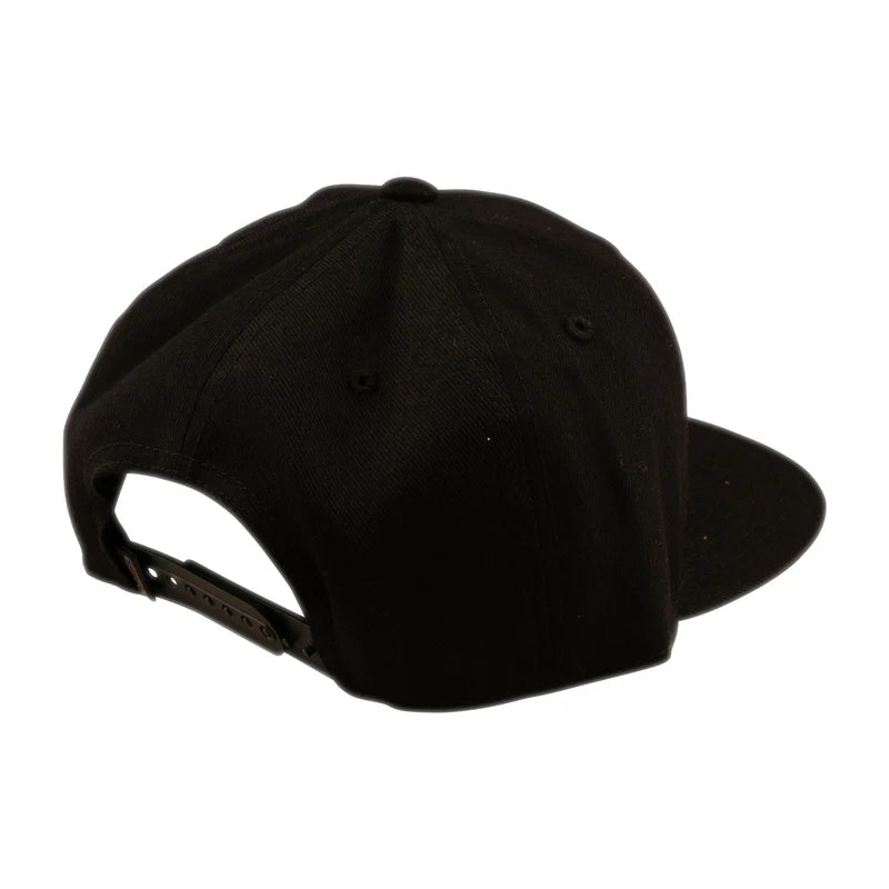 Troy Lee Designs Imprint Flat Bill Snapback Hat - Black
