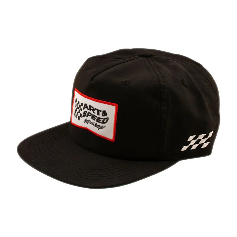 Troy Lee Designs Winners Circle Unstructured Snapback Hat - Black