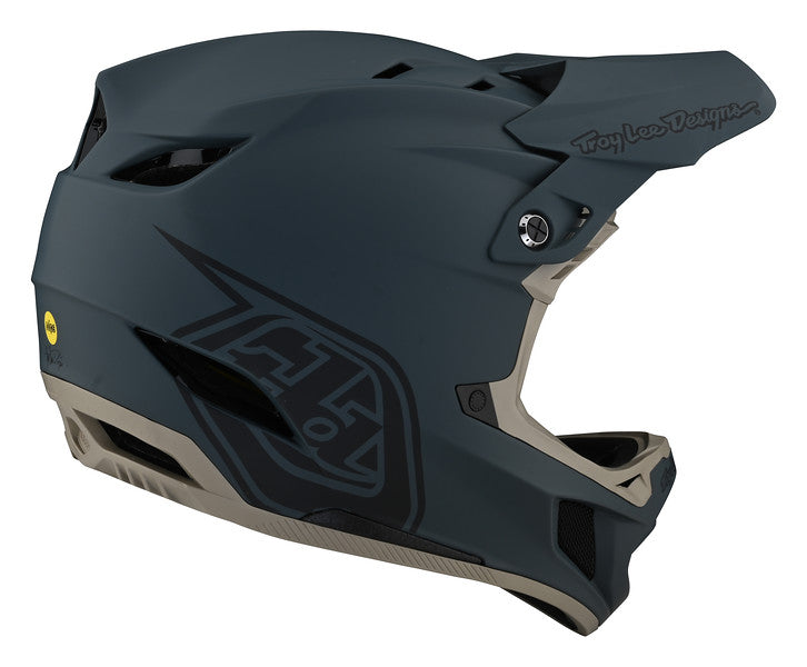 Troy Lee Designs D4 Composite Full Face Helmet - Stealth - Gray