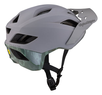 Troy Lee Designs Flowline SE MTB Helmet with MIPS - Radian Camo - Gray-Army Green - 2023