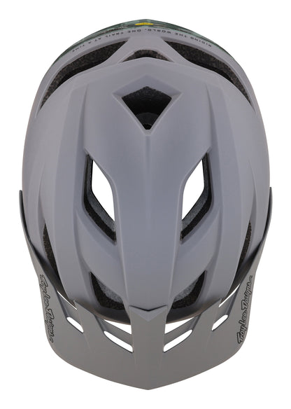 Troy Lee Designs Flowline SE MTB Helmet with MIPS - Radian Camo - Gray-Army Green - 2023