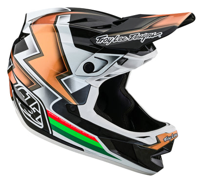 Troy Lee Designs D4 Carbon Full Face Helmet with MIPS - Ever - Black-Gold