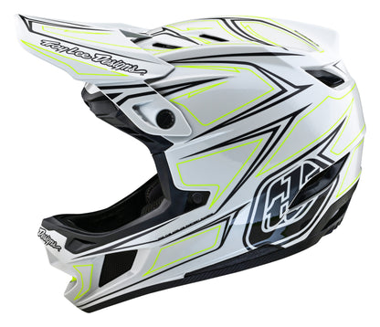 Troy Lee Designs D4 Composite Full Face Helmet with MIPS - Pinned - Light Gray