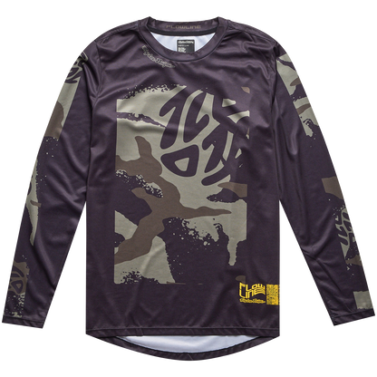 Troy Lee Designs Flowline Long Sleeve MTB Jersey - Confined - Black