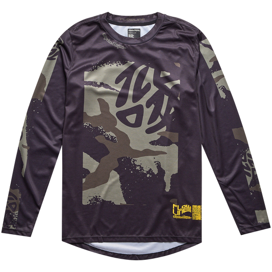 Troy Lee Designs Flowline Long Sleeve MTB Jersey - Confined - Black