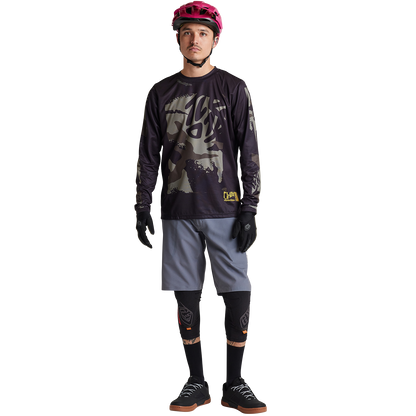 Troy Lee Designs Flowline Long Sleeve MTB Jersey - Confined - Black