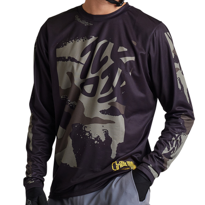 Troy Lee Designs Flowline Long Sleeve MTB Jersey - Confined - Black