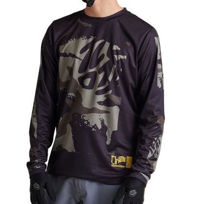 Troy Lee Designs Flowline Long Sleeve MTB Jersey - Confined - Black