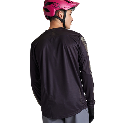 Troy Lee Designs Flowline Long Sleeve MTB Jersey - Confined - Black