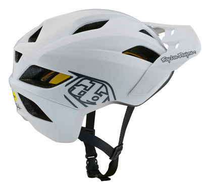Troy Lee Designs Flowline MTB Helmet with MIPS - Point - White