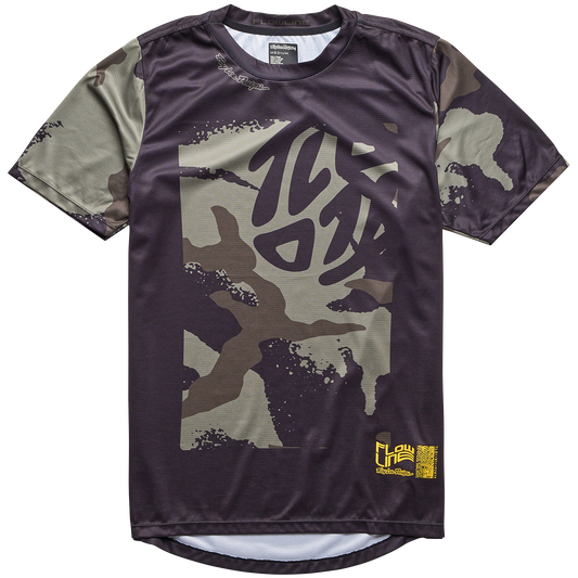 Troy Lee Designs Flowline Short Sleeve MTB Jersey - Confined - Black