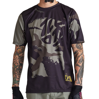 Troy Lee Designs Flowline Short Sleeve MTB Jersey - Confined - Black