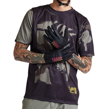 Troy Lee Designs Flowline Short Sleeve MTB Jersey - Confined - Black