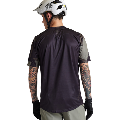 Troy Lee Designs Flowline Short Sleeve MTB Jersey - Confined - Black