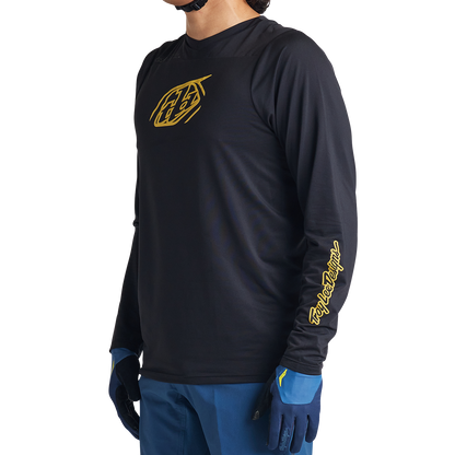 Troy Lee Designs Skyline Long Sleeve MTB Jersey - Iconic - Black
