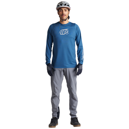 Troy Lee Designs Skyline Long Sleeve MTB Jersey - Iconic - Indigo