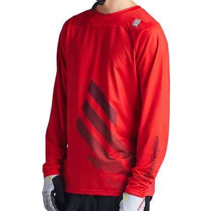Troy Lee Designs Skyline Long Sleeve MTB Jersey - SRAM Eagle One - Fiery Red