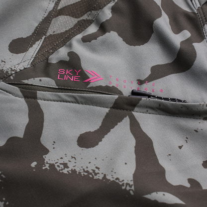 Troy Lee Designs Skyline MTB Short with Liner - Shadow Camo - Olive