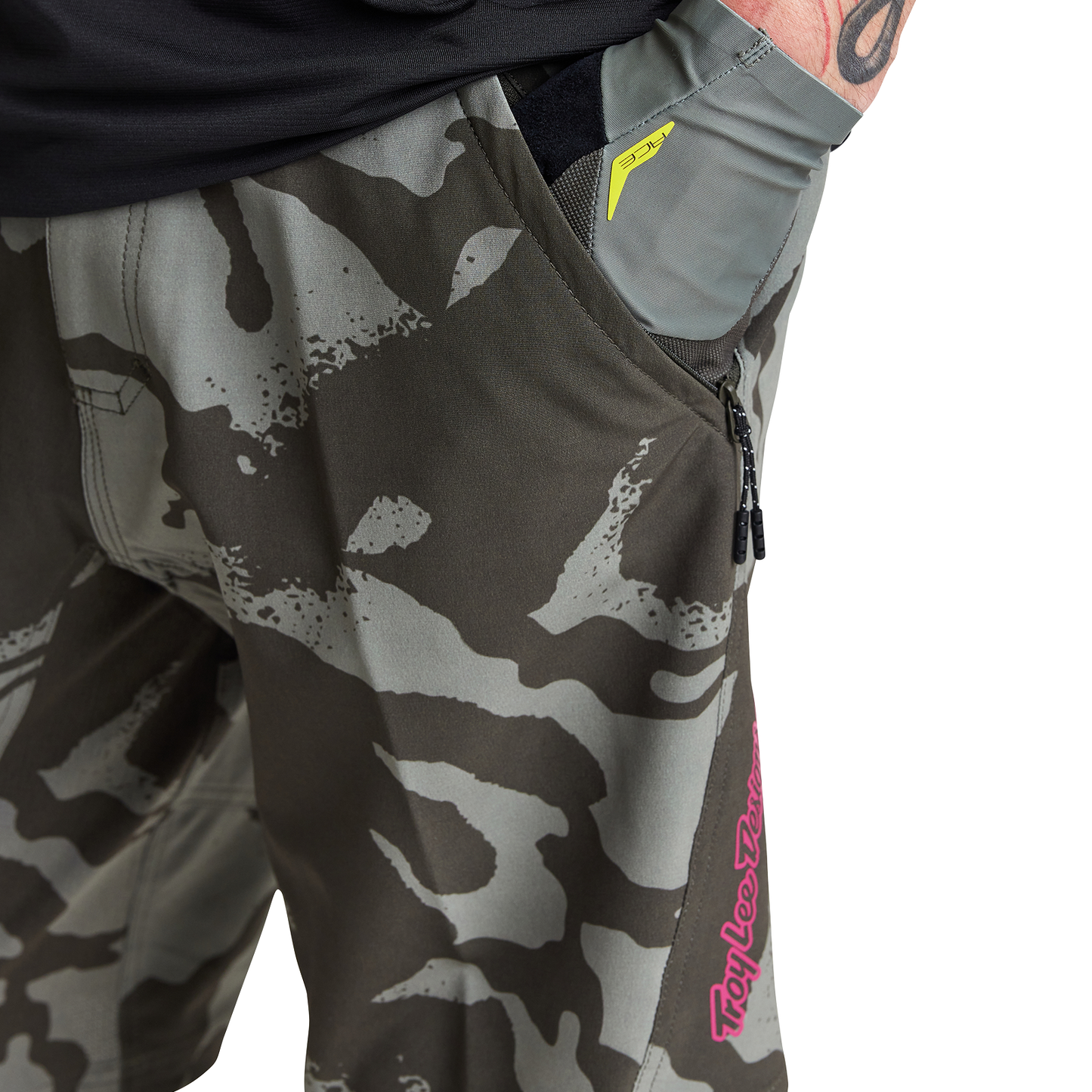 Troy Lee Designs Skyline MTB Short with Liner - Shadow Camo - Olive