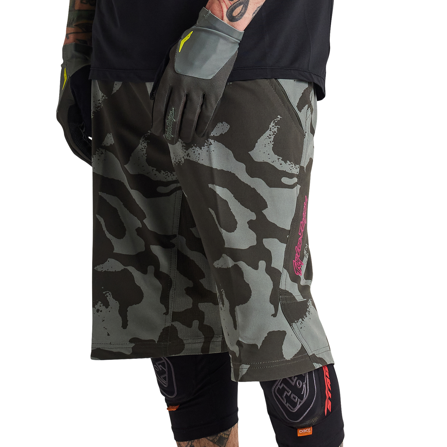Troy Lee Designs Skyline MTB Short with Liner - Shadow Camo - Olive