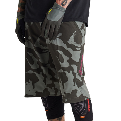 Troy Lee Designs Skyline MTB Short with Liner - Shadow Camo - Olive