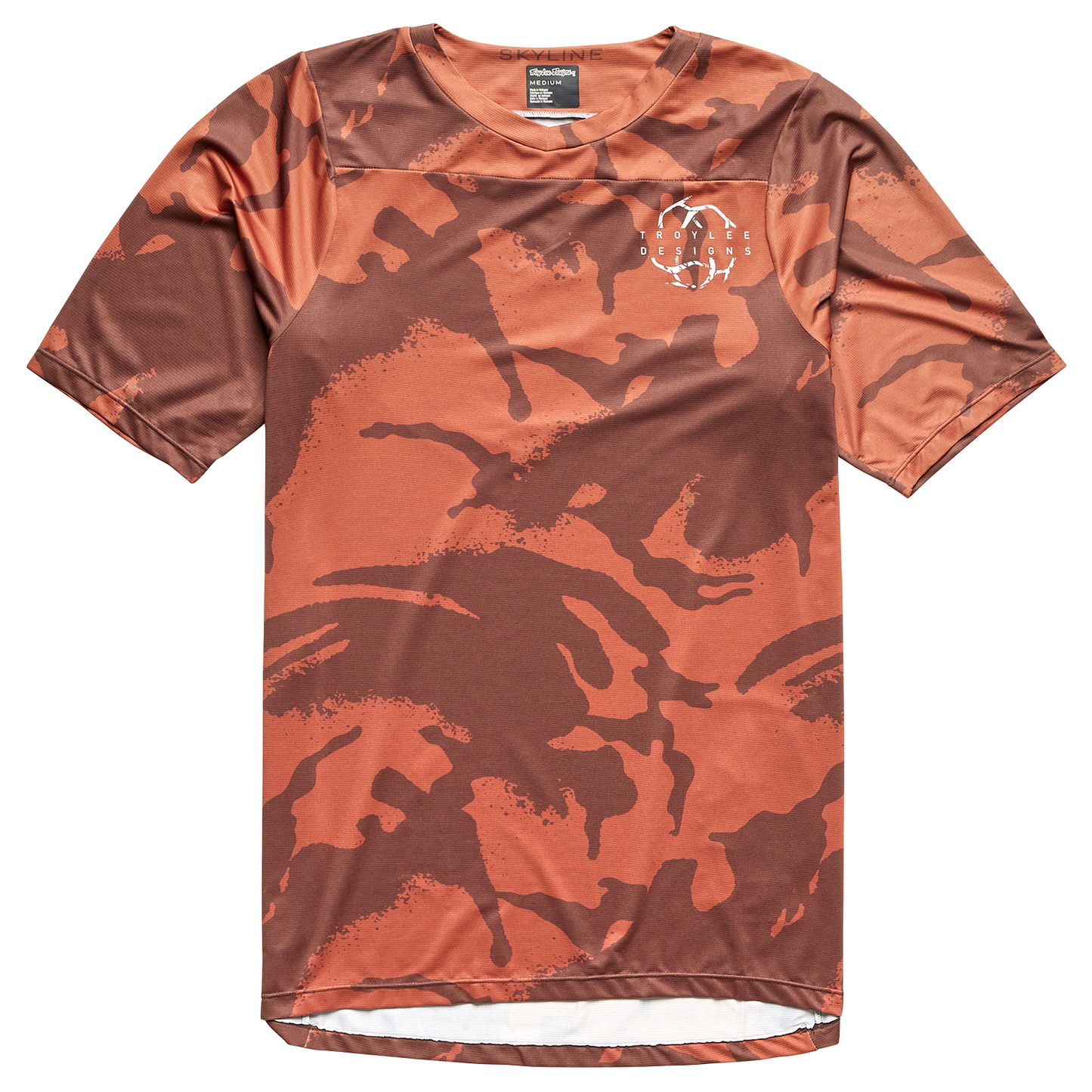 Troy Lee Designs Skyline Short Sleeve MTB Jersey - Shadow Camo - Brick