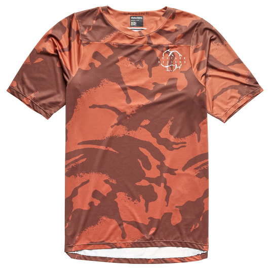 Troy Lee Designs Skyline Short Sleeve MTB Jersey - Shadow Camo - Brick
