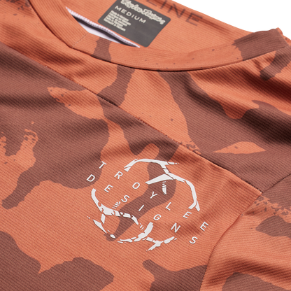Troy Lee Designs Skyline Short Sleeve MTB Jersey - Shadow Camo - Brick