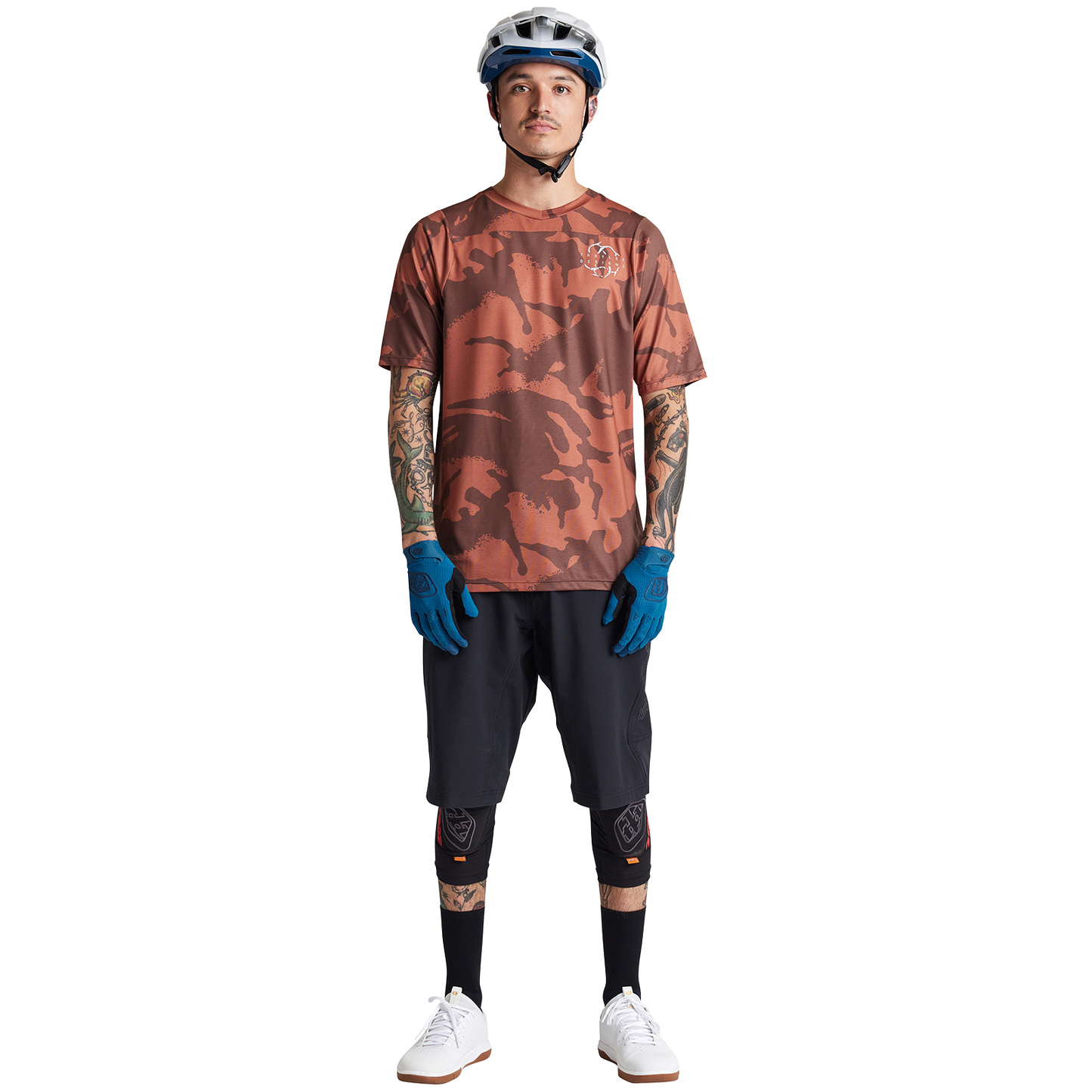 Troy Lee Designs Skyline Short Sleeve MTB Jersey - Shadow Camo - Brick