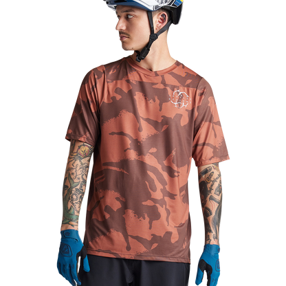 Troy Lee Designs Skyline Short Sleeve MTB Jersey - Shadow Camo - Brick