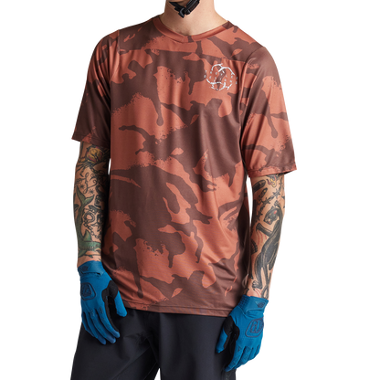Troy Lee Designs Skyline Short Sleeve MTB Jersey - Shadow Camo - Brick