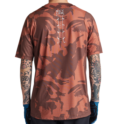 Troy Lee Designs Skyline Short Sleeve MTB Jersey - Shadow Camo - Brick