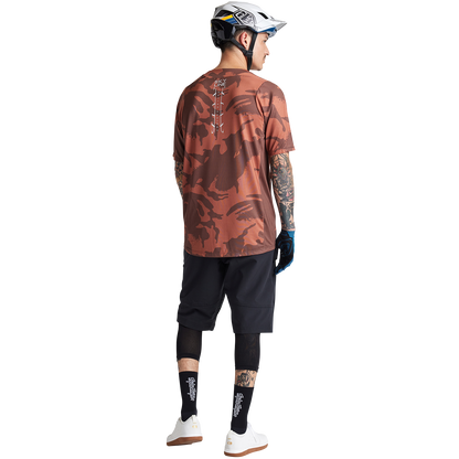 Troy Lee Designs Skyline Short Sleeve MTB Jersey - Shadow Camo - Brick