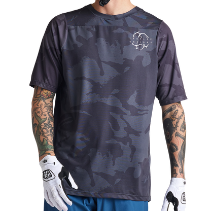 Troy Lee Designs Skyline Short Sleeve MTB Jersey - Shadow Camo - Carbon