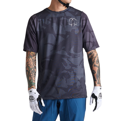 Troy Lee Designs Skyline Short Sleeve MTB Jersey - Shadow Camo - Carbon