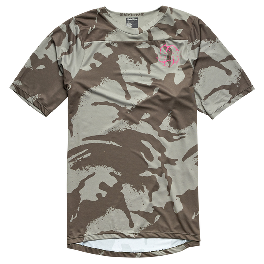 Troy Lee Designs Skyline Short Sleeve MTB Jersey - Shadow Camo - Olive