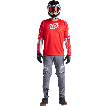 Troy Lee Designs Sprint Long Sleeve MTB Jersey - Icon - Fire Red
