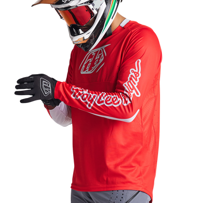 Troy Lee Designs Sprint Long Sleeve MTB Jersey - Icon - Fire Red