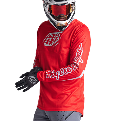 Troy Lee Designs Sprint Long Sleeve MTB Jersey - Icon - Fire Red