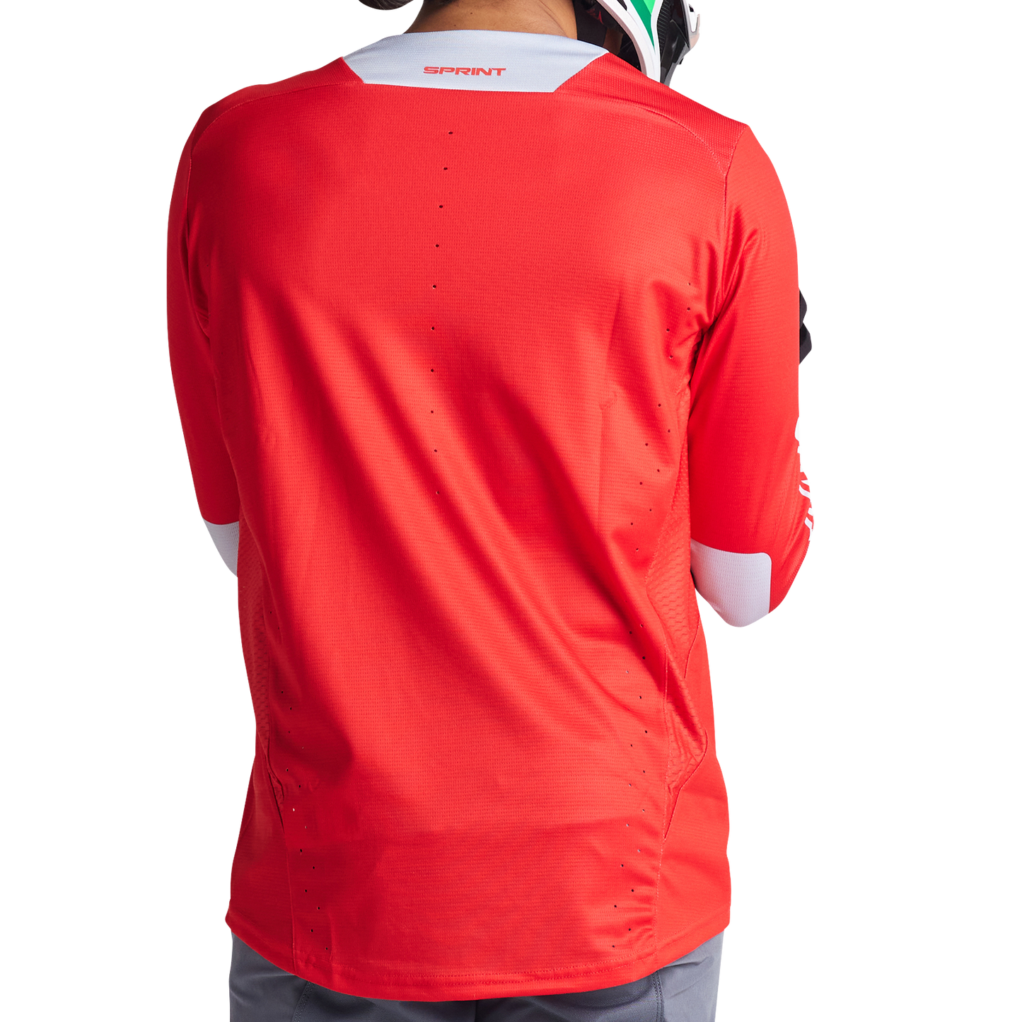 Troy Lee Designs Sprint Long Sleeve MTB Jersey - Icon - Fire Red