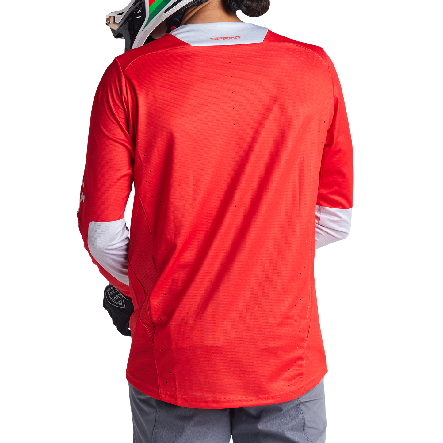 Troy Lee Designs Sprint Long Sleeve MTB Jersey - Icon - Fire Red